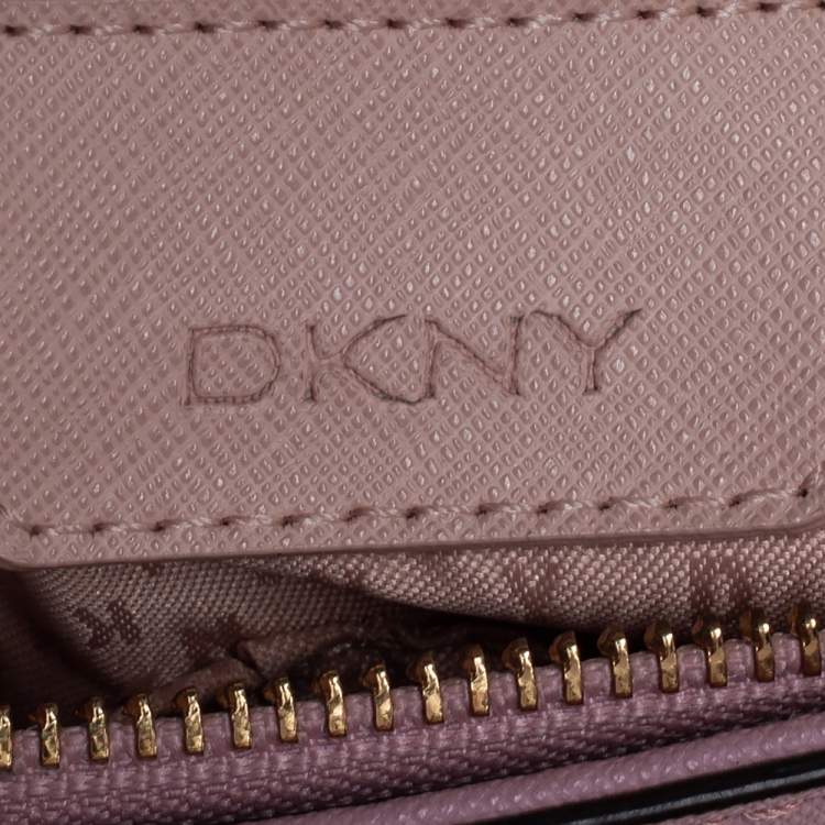 Pre Owned Dkny Pink Saffiano Leather Bryant Park Chain Tote