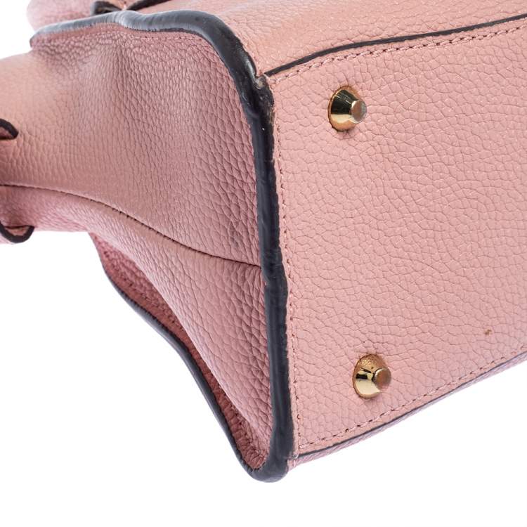Pre Owned DKNY Pink Leather Chelsea Satchel