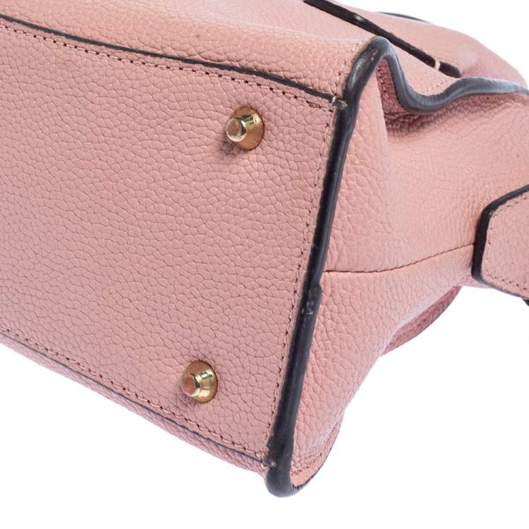 Pre Owned DKNY Pink Leather Chelsea Satchel