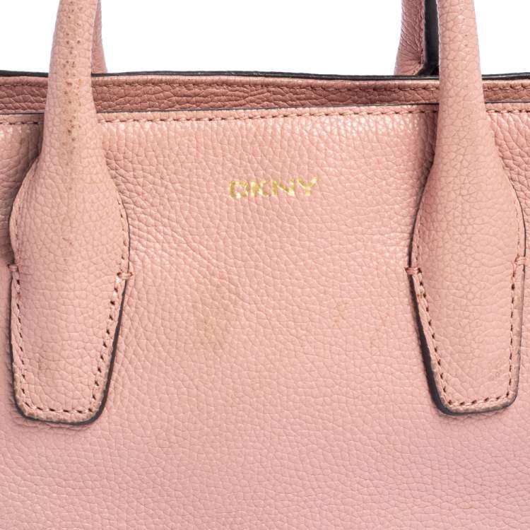 Pre Owned DKNY Pink Leather Chelsea Satchel