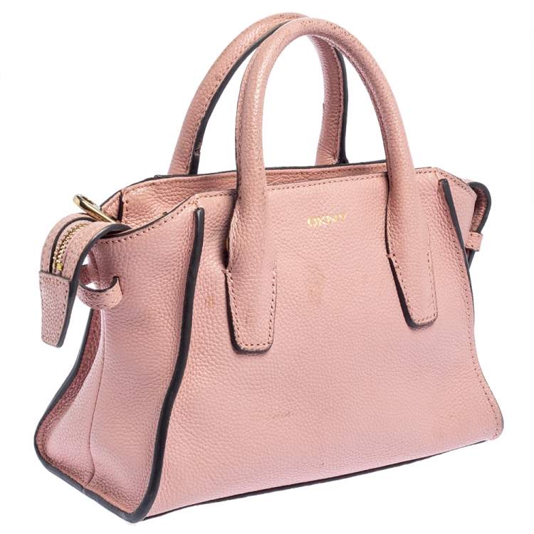 Pre Owned DKNY Pink Leather Chelsea Satchel