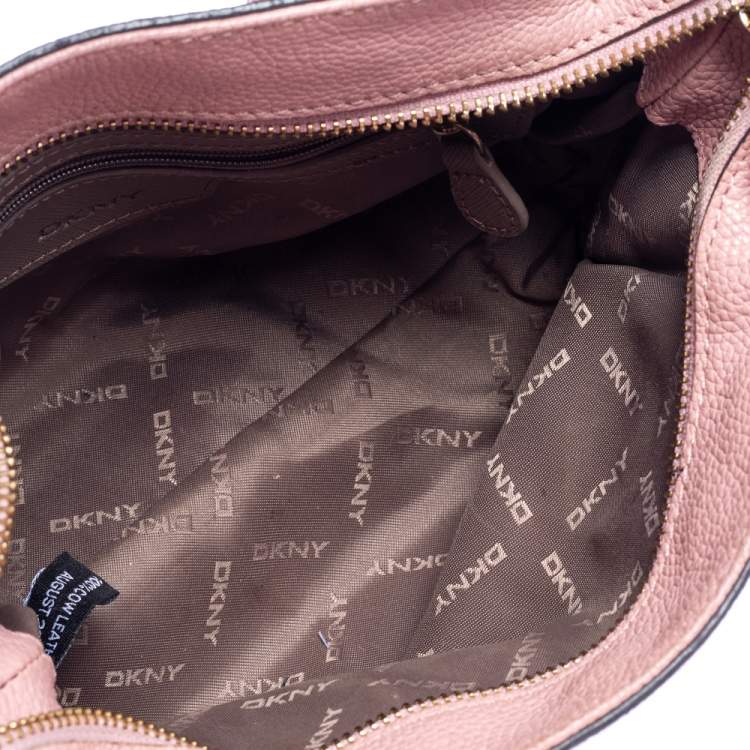 Pre Owned DKNY Pink Leather Chelsea Satchel