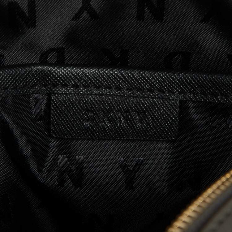 Pre Owned Dkny Taupe Leather Mini Bryant Park Backpack