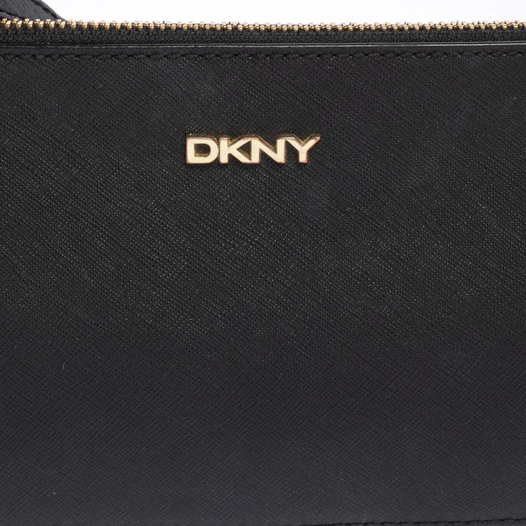 Pre Owned Dkny Black Saffiano Leather Shoulder Bag