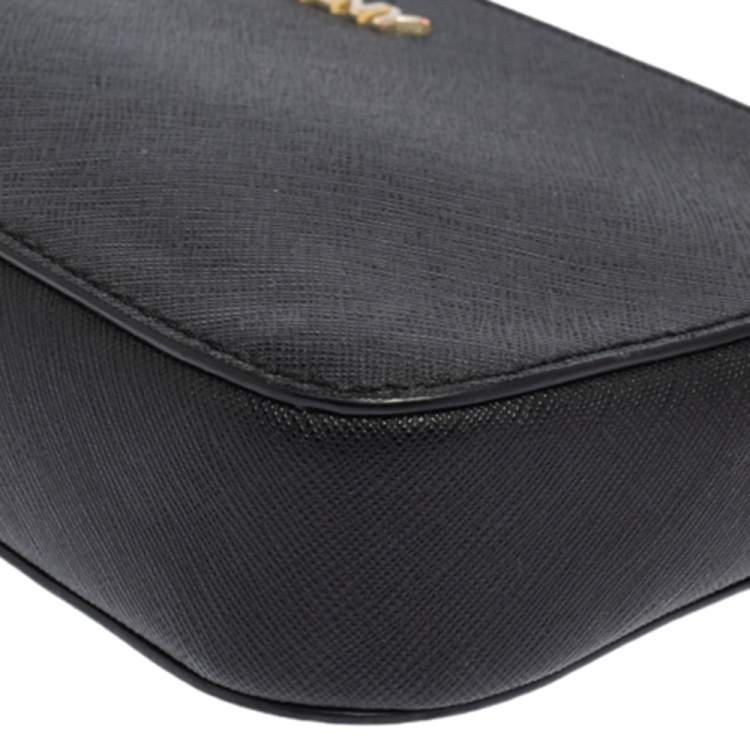 Pre Owned Dkny Black Saffiano Leather Shoulder Bag