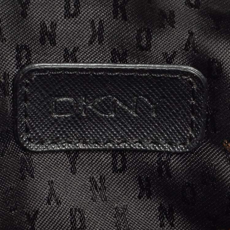 Pre Owned Dkny Black Saffiano Leather Shoulder Bag