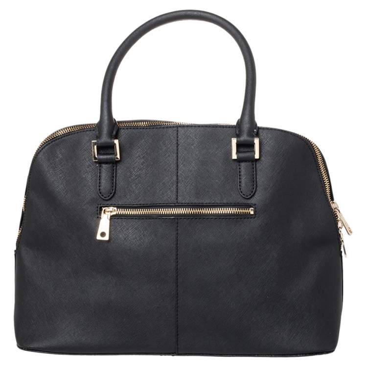 Pre Owned Dkny Black Leather Satchel