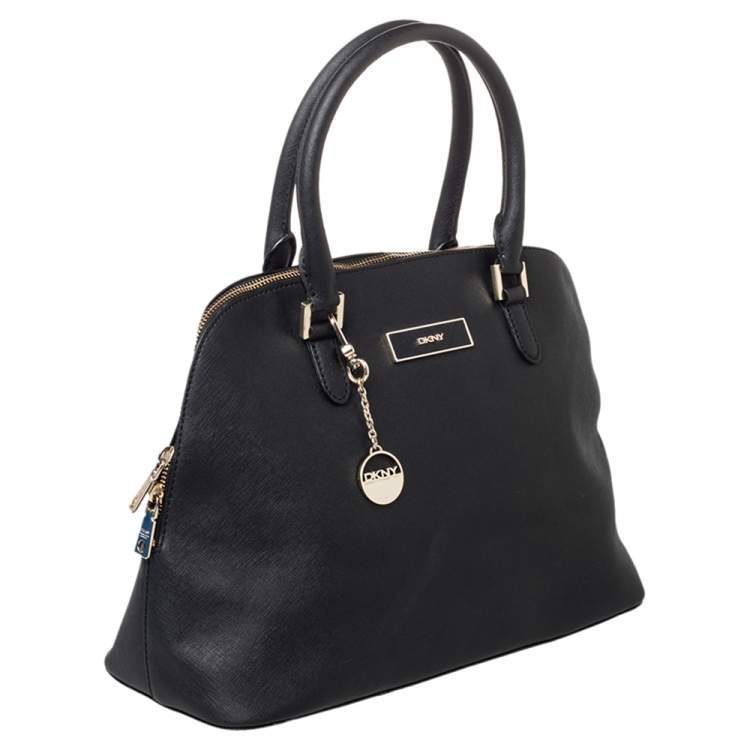 Pre Owned Dkny Black Leather Satchel