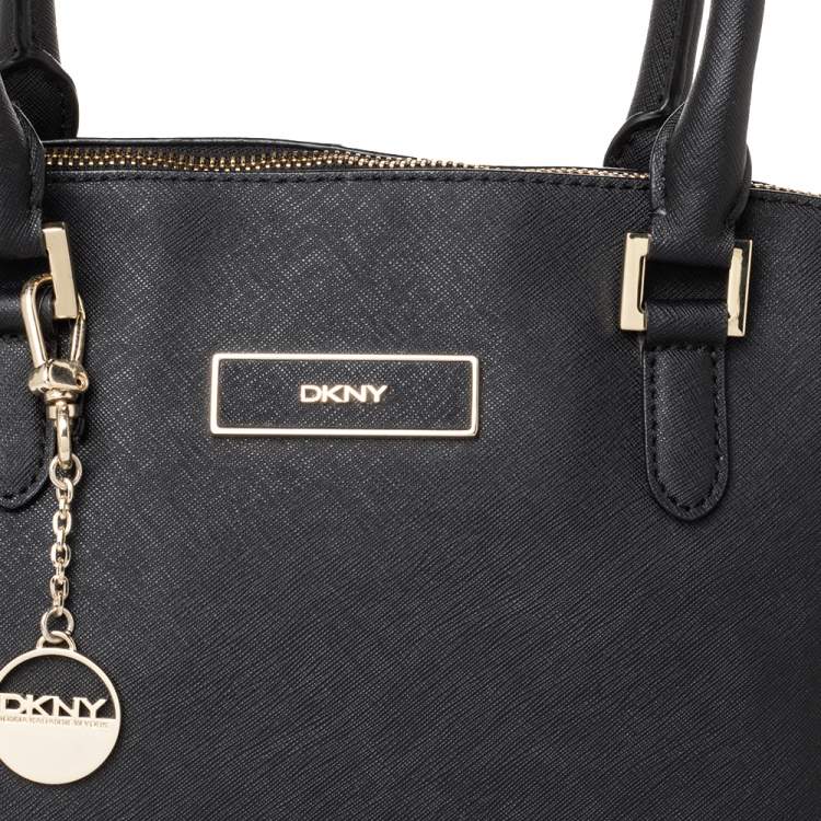 Pre Owned Dkny Black Leather Satchel
