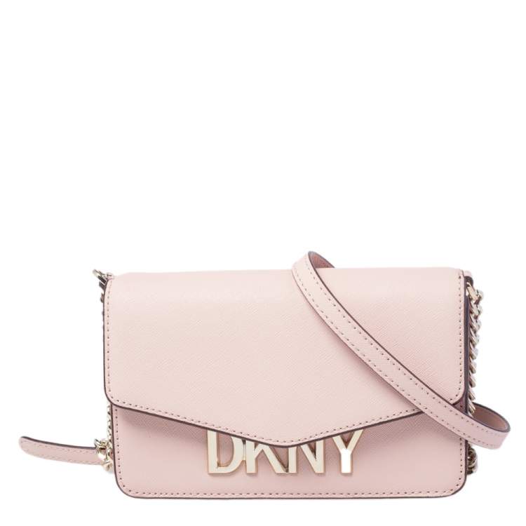 dkny pink leather bag