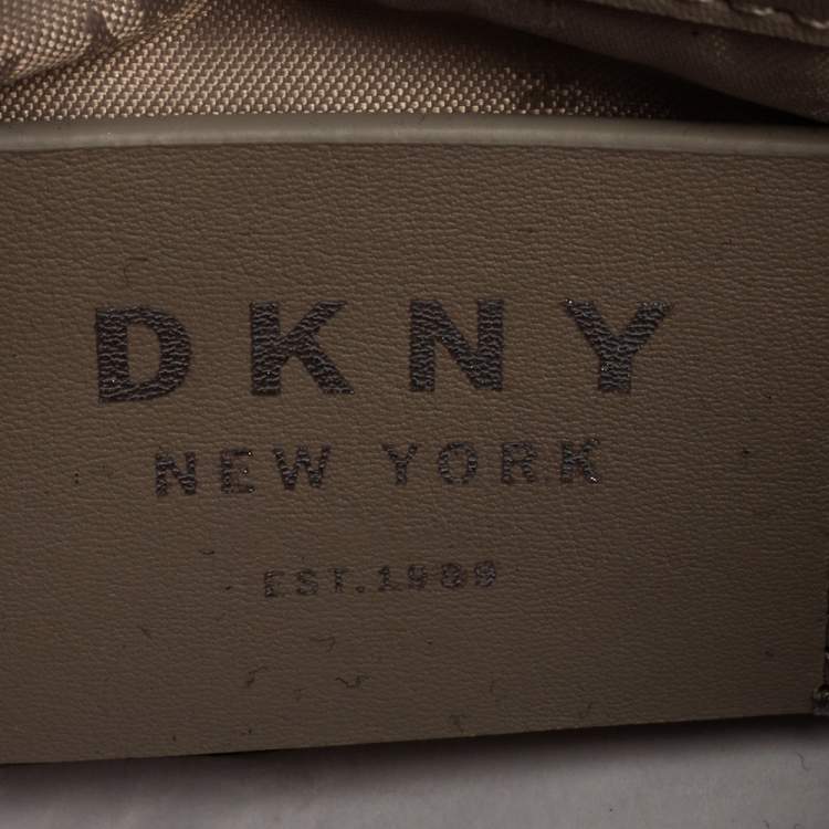 Pre Owned Dkny Silver Leather Jojo Mini Satchel