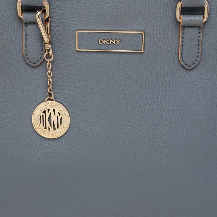 Pre Owned Dkny Blue Leather Satchel