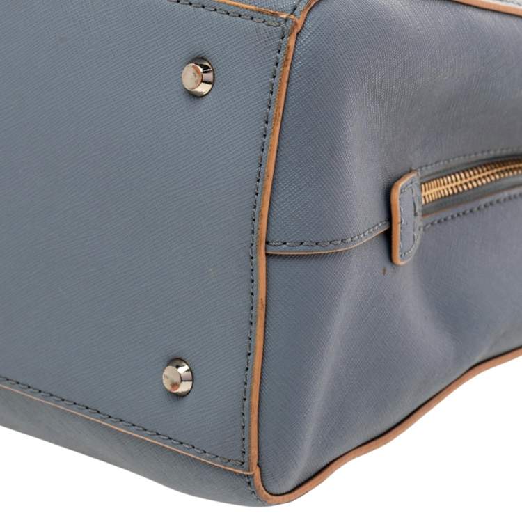 Pre Owned Dkny Blue Leather Satchel