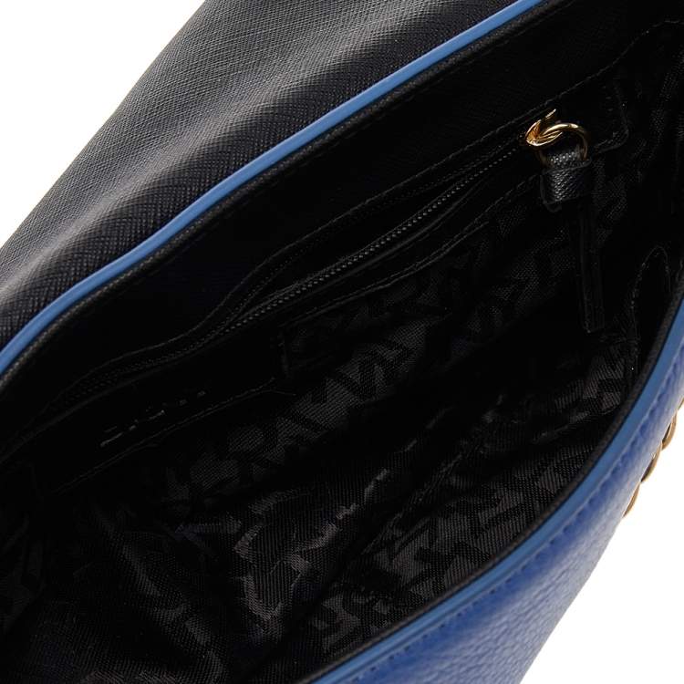 Pre Owned Dkny Blue Leather Bryant Park Shoulder Bag