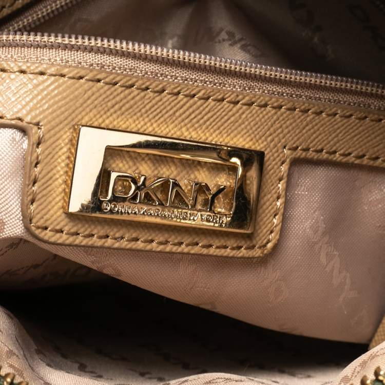 Pre Owned DKNY Green Leather Bryant Chain Shoulder Bag