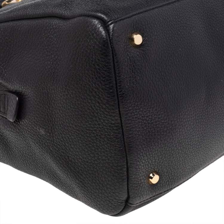 Pre Owned Dkny Black Leather Shoulder Bag