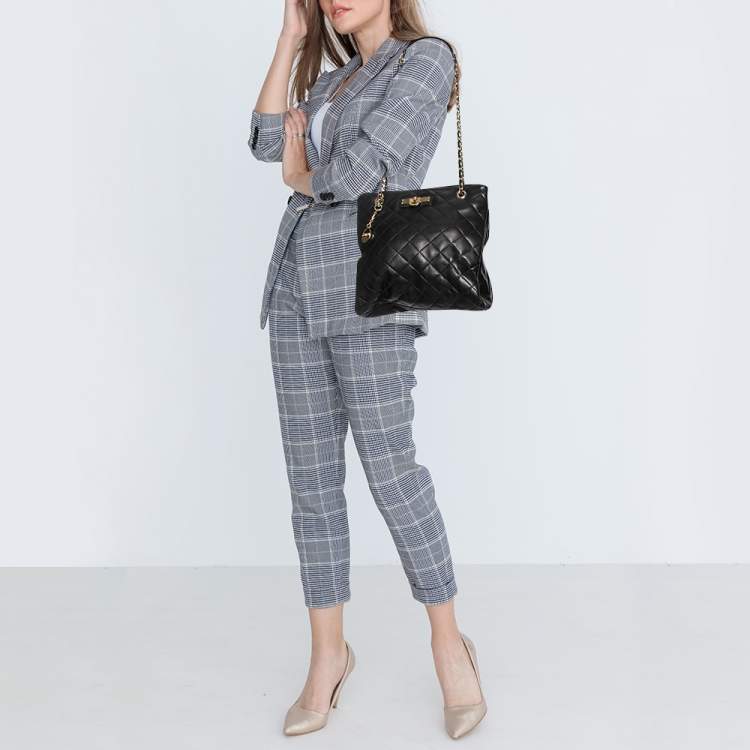DKNY Black Quilted Leather Chain Tote Dkny | TLC US