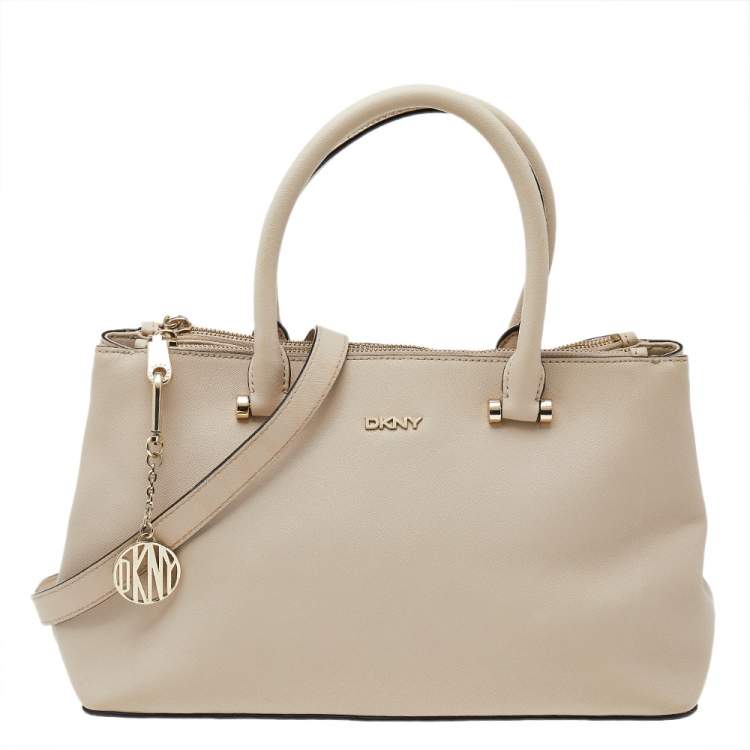 DKNY Bryant Park Saffiano Leather Double Zip Tote Bag