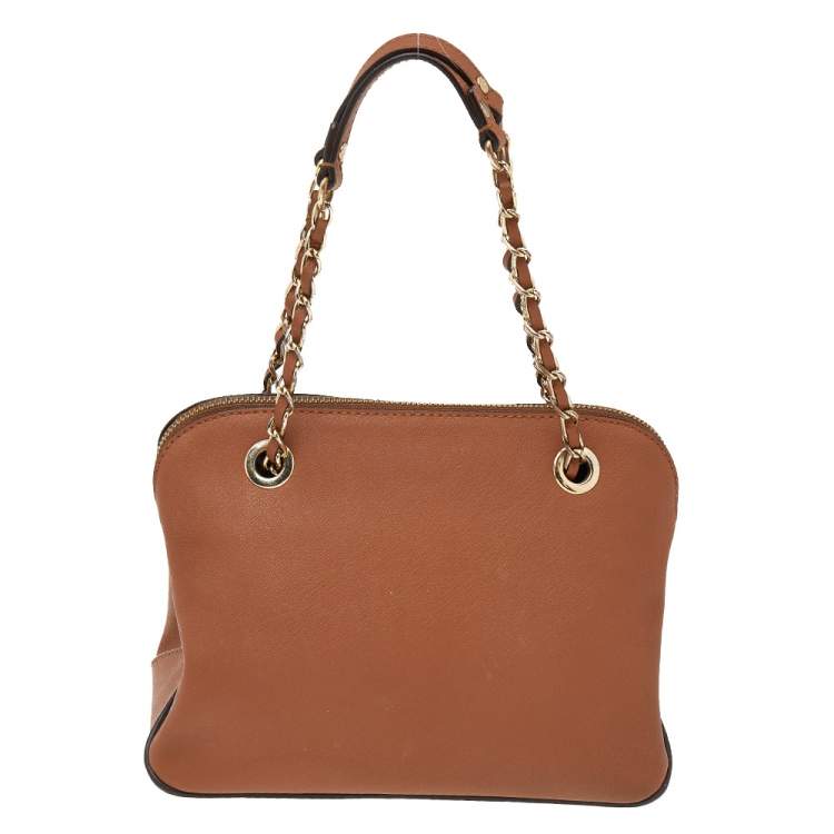 مملوكة مسبقًا DKNY Brown Saffiano Leather Bryant Park Shoulder Bag