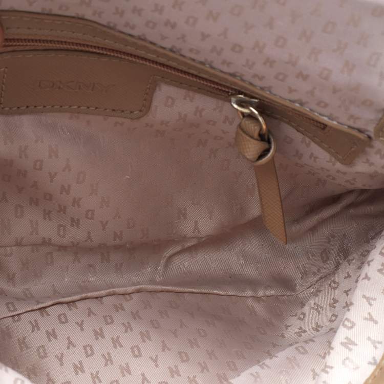 Pre Owned DKNY Multicolor Snakeskin Embossed Leather Shoulder Bag