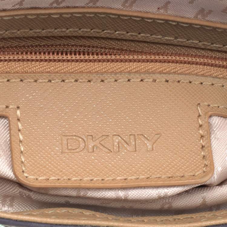 Pre Owned DKNY Multicolor Snakeskin Embossed Leather Shoulder Bag