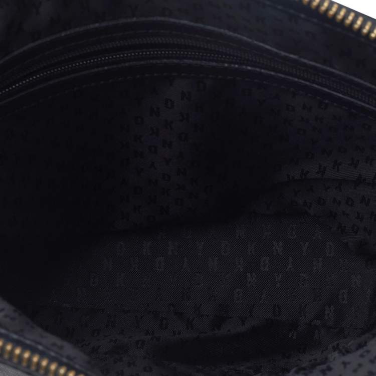 مملوكة مسبقًا DKNY Black Saffiano Leather Bryant Park Shoulder Bag