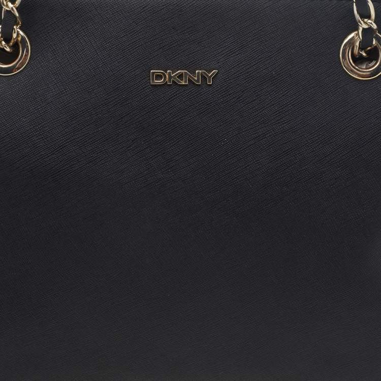 مملوكة مسبقًا DKNY Black Saffiano Leather Bryant Park Shoulder Bag