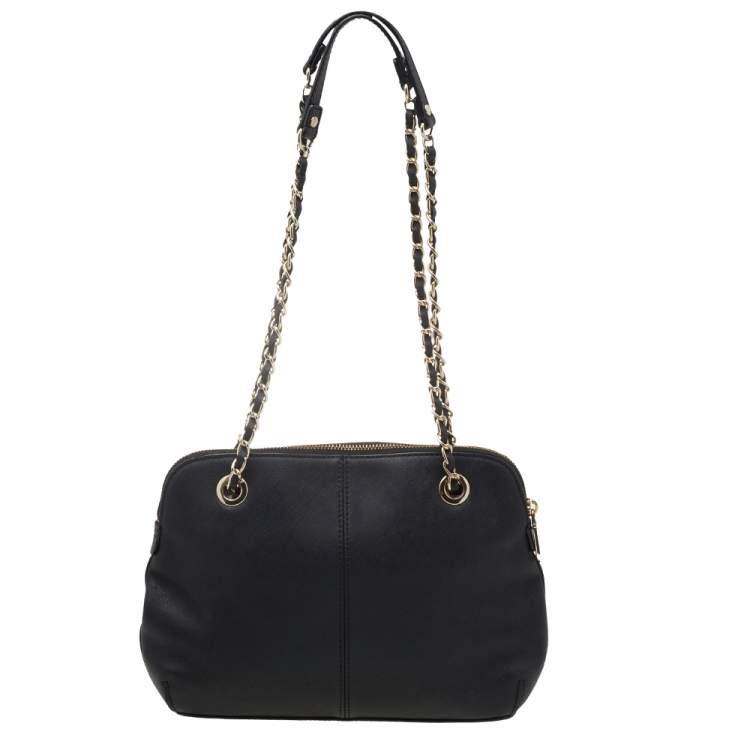 مملوكة مسبقًا DKNY Black Saffiano Leather Bryant Park Shoulder Bag