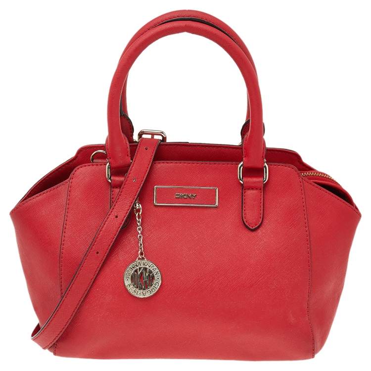 DKNY Bryant Park Leather Shoulder Bag, Red