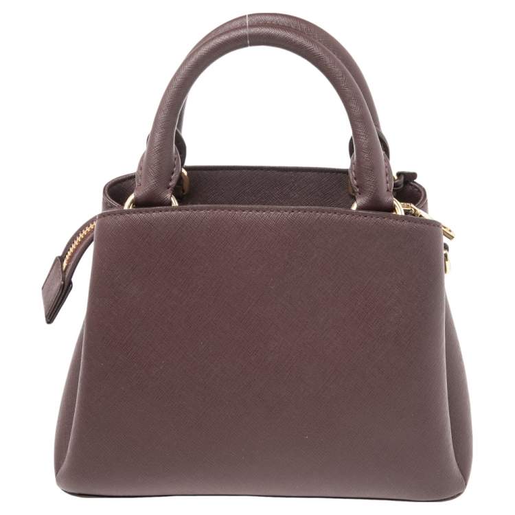 Pre Owned DKNY Burgundy Leather Paige Satchel