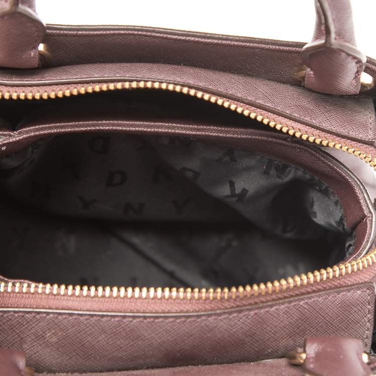 Pre Owned DKNY Burgundy Leather Paige Satchel