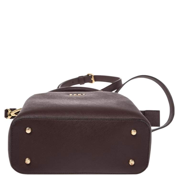 Pre Owned DKNY Burgundy Leather Paige Satchel