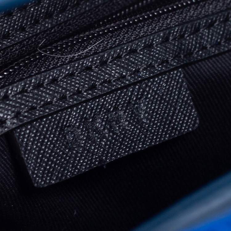 Pre Owned DKNY Blue Saffiano Leather Bryant Park Tote