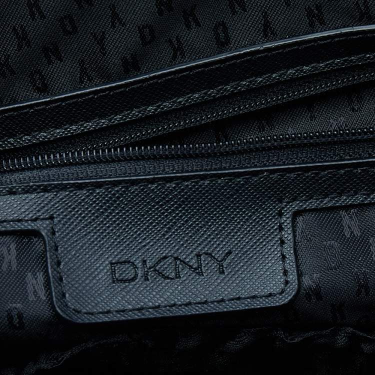 Pre Owned Dkny Black Leather Dome Satchel