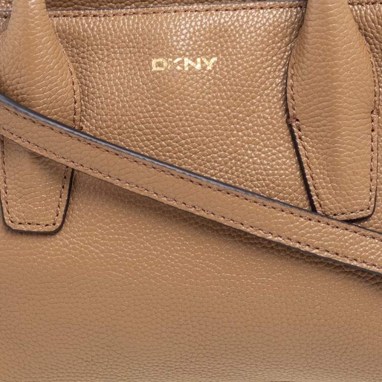 Pre Owned DKNY Brown Leather Chelsea Satchel