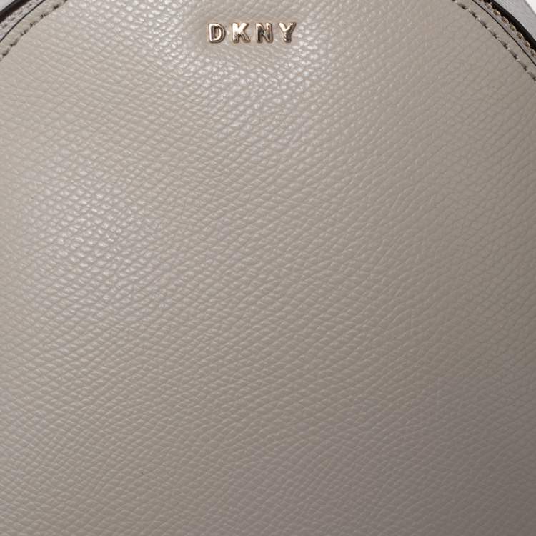 مملوكة مسبقًا Dkny Beige Leather Mini Bryant Backpack Crossbody Bag