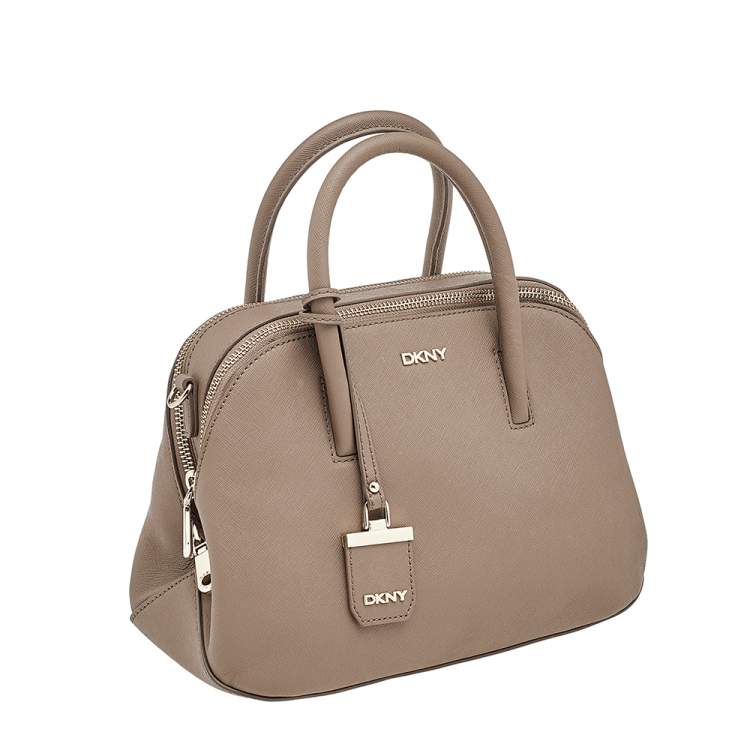 Pre Owned DKNY Brown Leather Bryant Park Satchel