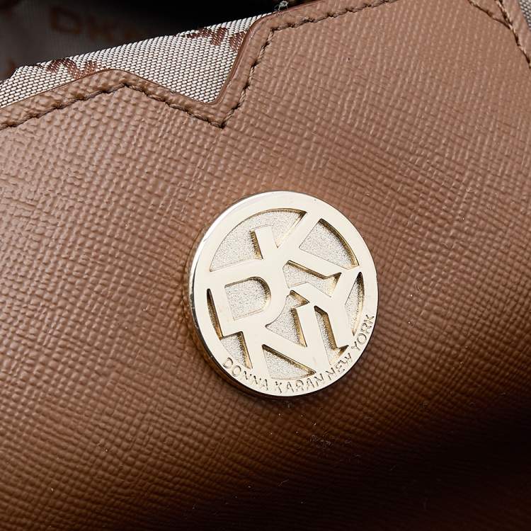 Pre Owned DKNY Burgundy Croc Embossed Leather Satchel