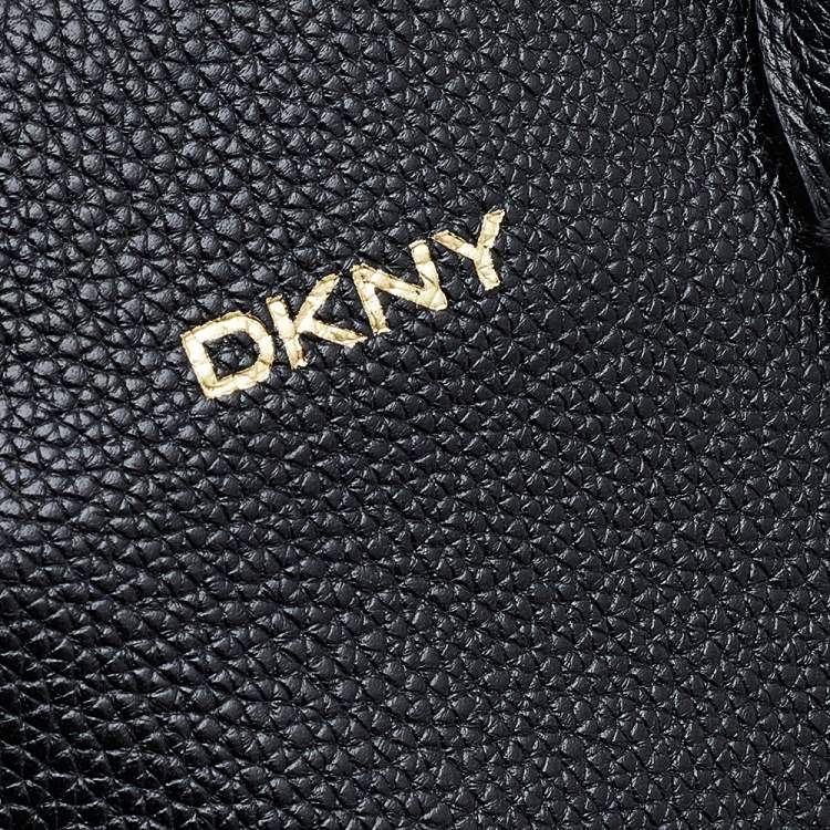 مملوكة مسبقًا DKNY Black Leather Chelsea Satchel
