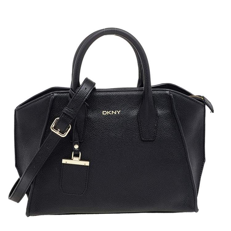 DKNY Chelsea Black Leather Tote Bag