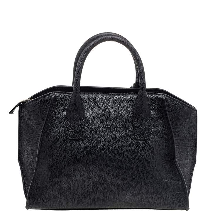مملوكة مسبقًا DKNY Black Leather Chelsea Satchel