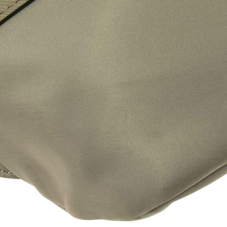 Pre Owned DKNY Pale Green Nylon Casey Belt Bag