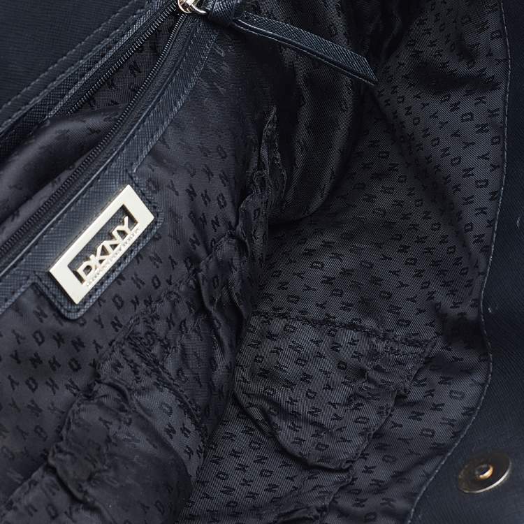 Pre Owned DKNY Black Leather Tote