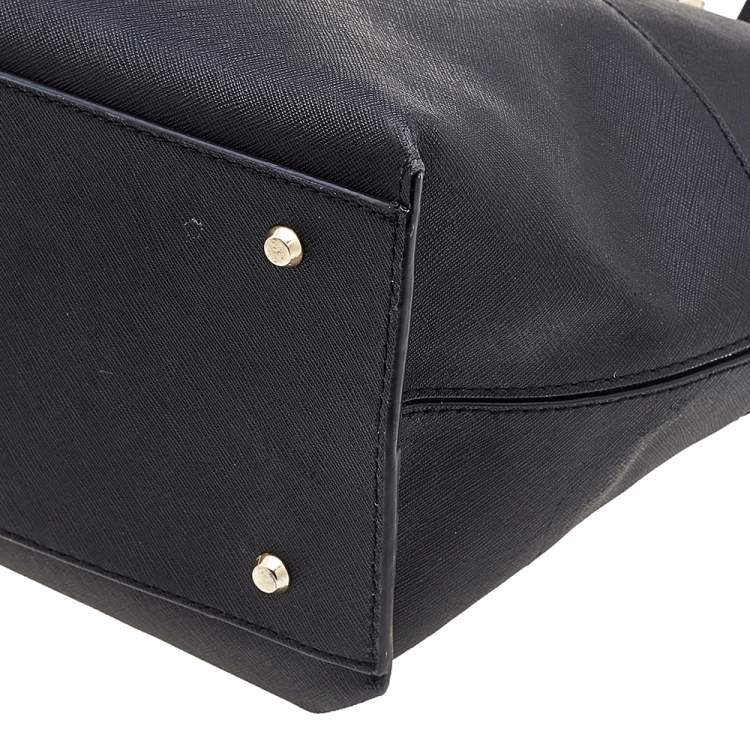 Pre Owned DKNY Black Leather Tote