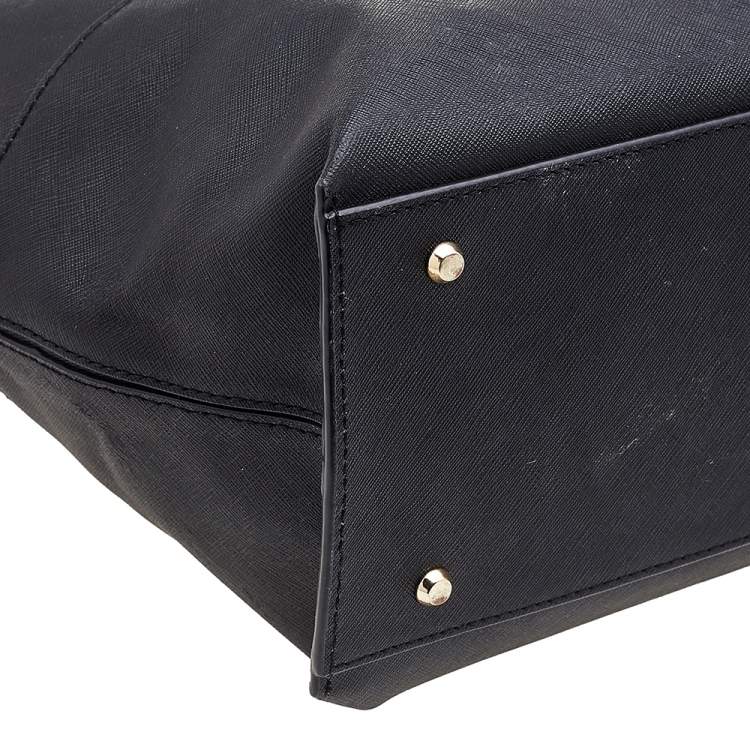 Pre Owned DKNY Black Leather Tote