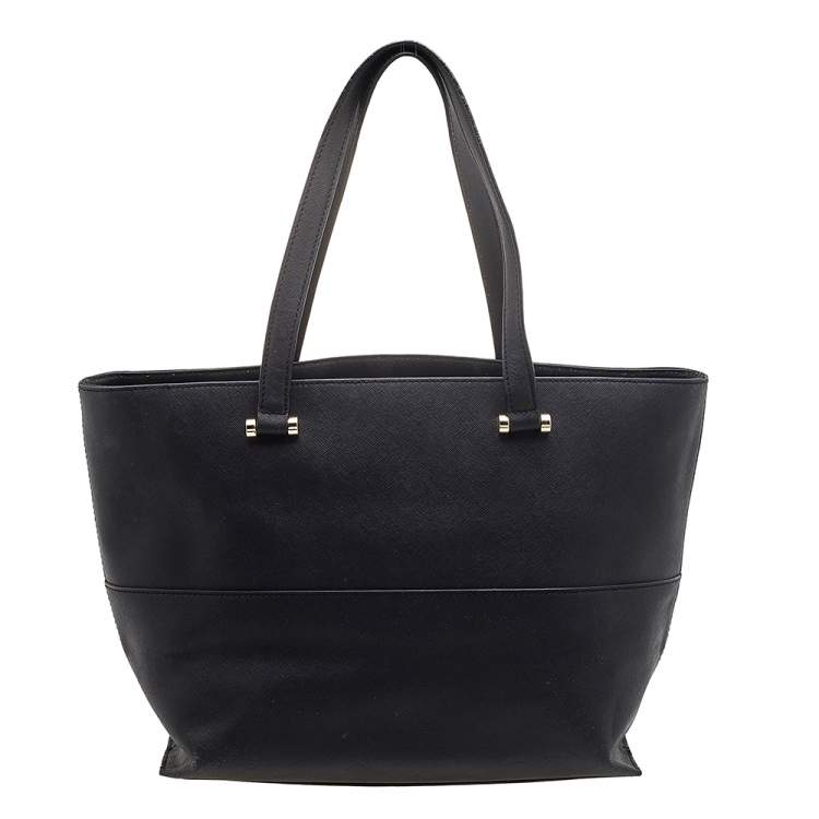 Pre Owned DKNY Black Leather Tote