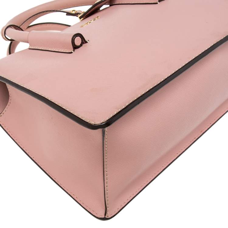Pre Owned DKNY Pink Leather Bryant Park Tote