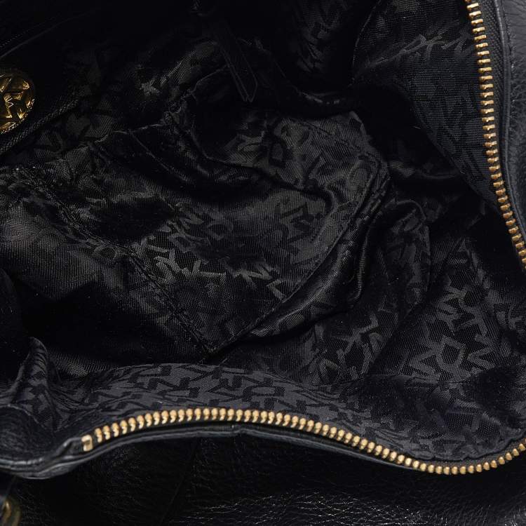 Pre Owned Dkny Black Leather Hobo