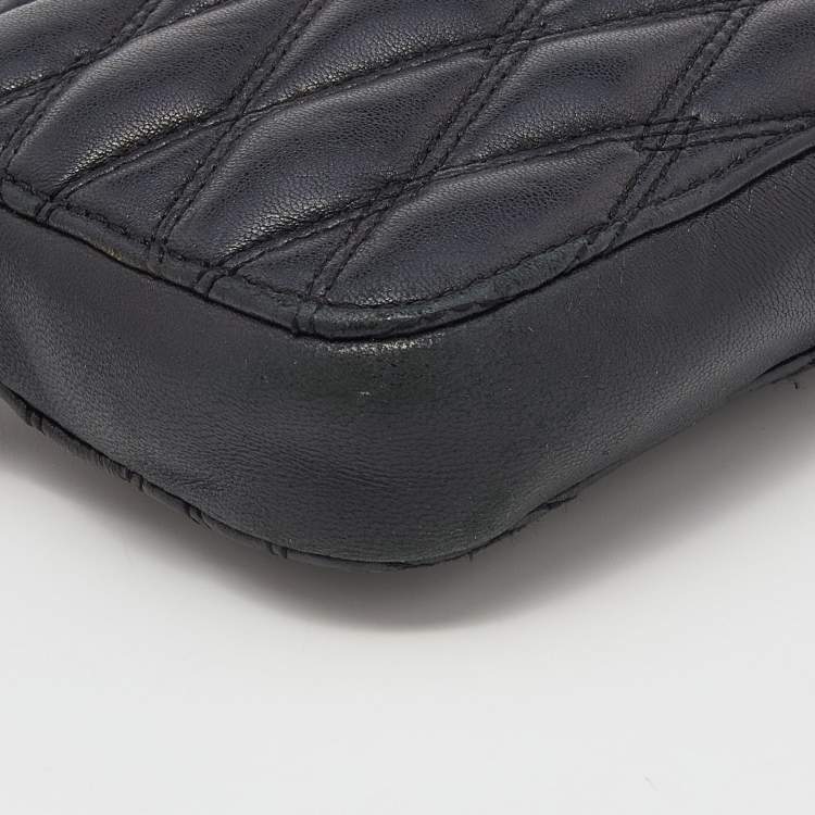 Pre Owned DKNY Black Quilted Leather Shoulder Bag