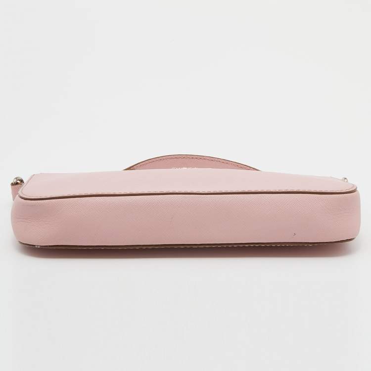 مملوكة مسبقًا Dkny Pink Leather Bryant Zip Crossbody Bag